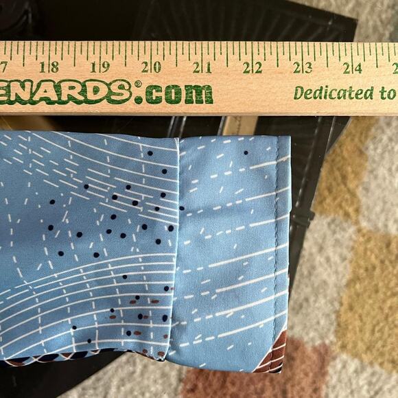 70s Challenger Geometric Disco L/S Shirt Size L - Picture 8 of 8